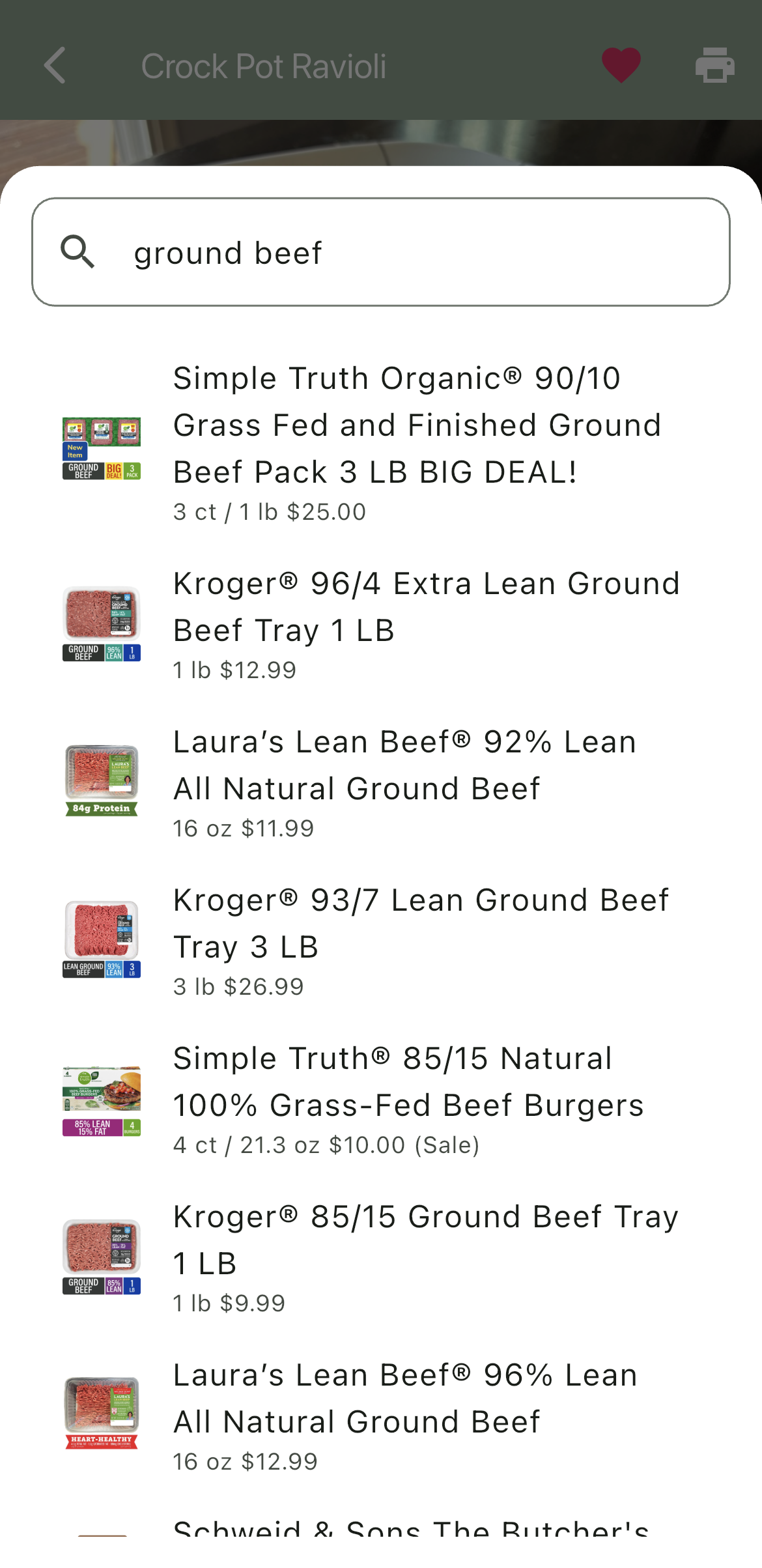 Meal Planner Feature View